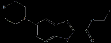 Ethyl 5-(piperazin-1-yl)benzofuran-2-carboxylate