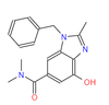 1H-Benzimidazole-6-carboxamide, 4-hydroxy-N,N,2-trimethyl-1-(phenylmethyl)-