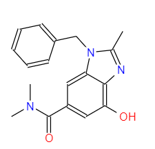 1H-Benzimidazole-6-carboxamide, 4-hydroxy-N,N,2-trimethyl-1-(phenylmethyl)-