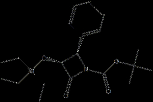 (3R 4S)-tert-butyl 2-oxo-4-phenyl-3- (triethylsilyloxy)azetidine- 1-carboxylate