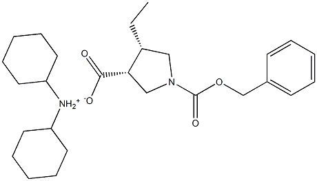 (3R 4S)-1-((benzyloxy)carbonyl)-4-ethylpyrrolidine-3-carboxylic acid Dicyclohexylamine Salt