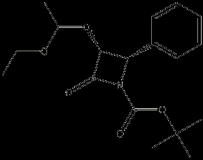 (3R 4S)-tert-butyl 3-(1-ethoxyethoxy)-2- oxo-4-phenylazetidine -1-carboxylate