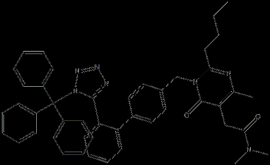 2-Butyl-1,6-dihydro-N,N,4-trimethyl-6-oxo-1-[[2'-[1-(triphenylmethyl)-1H-tetrazol-5-yl][1,1'-biphenyl]-4-yl]methyl]-5-pyrimidineacetamide