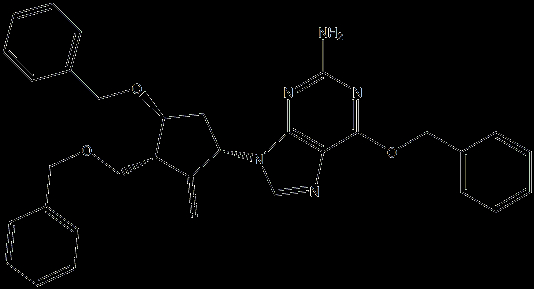 2-Amino-1 9-dihydro-9-[(1S 3R 4S)-4-(benzyloxy)-3-(benzyloxymethyl)-2-methylenecyclopentyl]-6H-purin-6-one