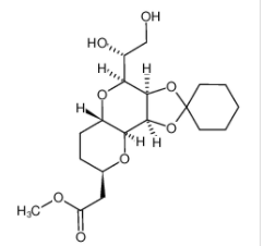 D-xylo-D-allo-Dodeconic acid 3 7 6 10-dianhydro-8 9-O-cyclohexylidene-2 4 5-trideoxy- methyl ester
